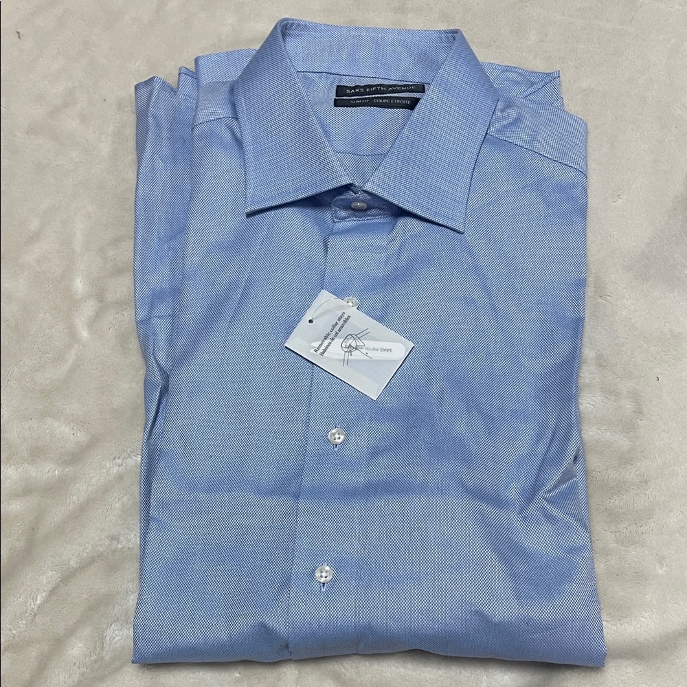 Saks Fifth Avenue Light Blue Dress Shirt